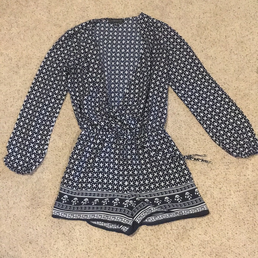 Plunge Neck Romper